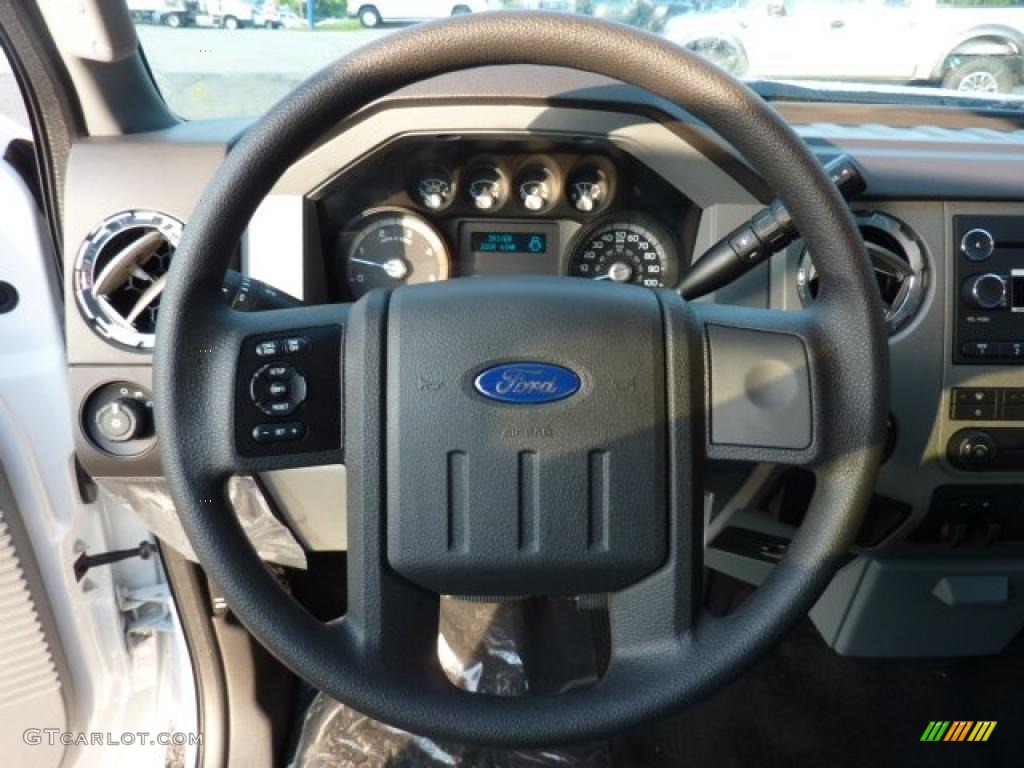 2012 Ford F250 Super Duty XLT SuperCab 4x4 Steel Steering Wheel Photo #52807696