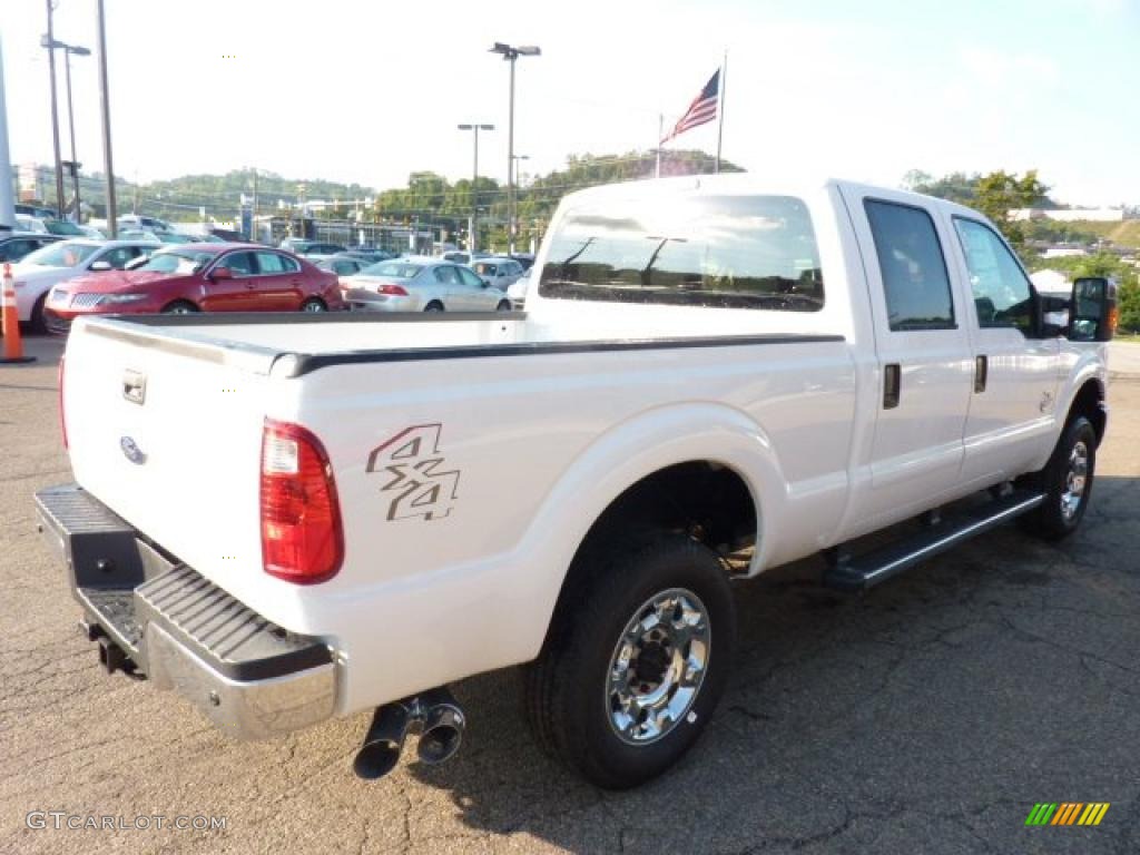 2012 F250 Super Duty XLT Crew Cab 4x4 - Oxford White / Steel photo #4