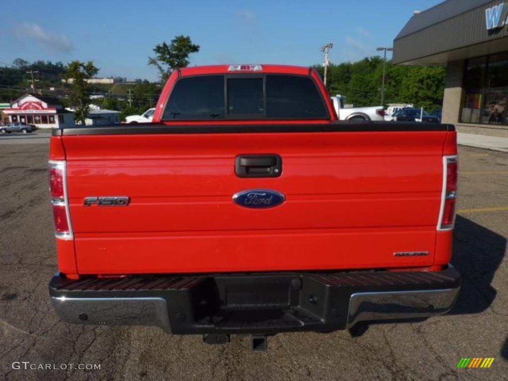 2011 F150 XLT SuperCrew 4x4 - Race Red / Steel Gray photo #3