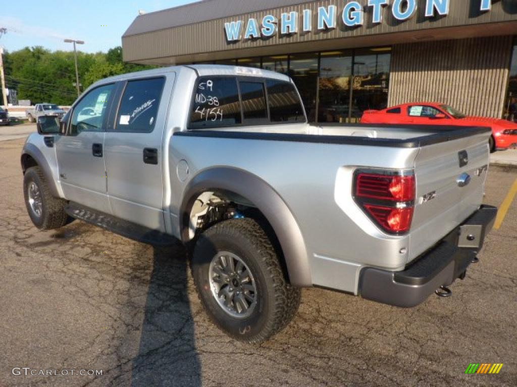 2011 F150 SVT Raptor SuperCrew 4x4 - Ingot Silver Metallic / Raptor Black photo #2