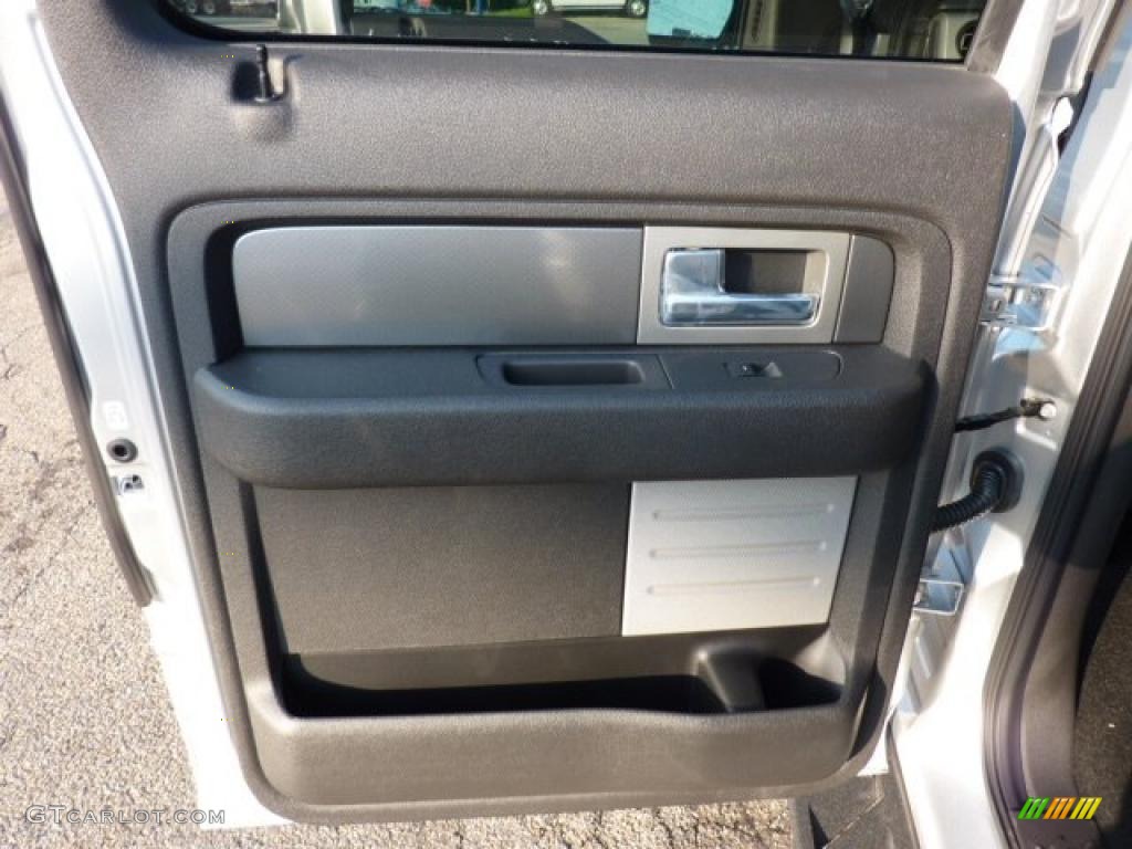 2011 Ford F150 SVT Raptor SuperCrew 4x4 Raptor Black Door Panel Photo #52808080
