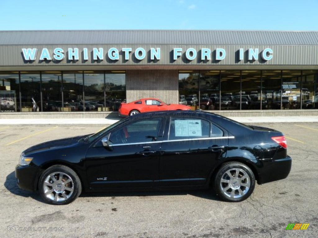 2008 MKZ AWD Sedan - Black / Dark Charcoal photo #1