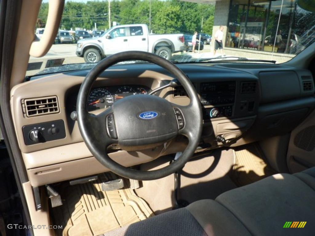 2004 F250 Super Duty XLT SuperCab 4x4 - True Blue Metallic / Medium Parchment photo #18