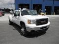 Summit White - Sierra 3500HD Work Truck Crew Cab 4x4 Dually Photo No. 2