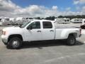 Summit White - Sierra 3500HD Work Truck Crew Cab 4x4 Dually Photo No. 4