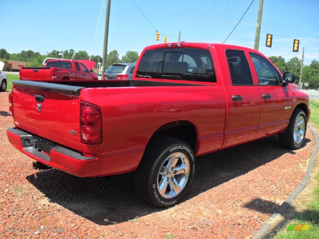 2008 Ram 1500 Sport Quad Cab - Flame Red / Medium Slate Gray photo #4