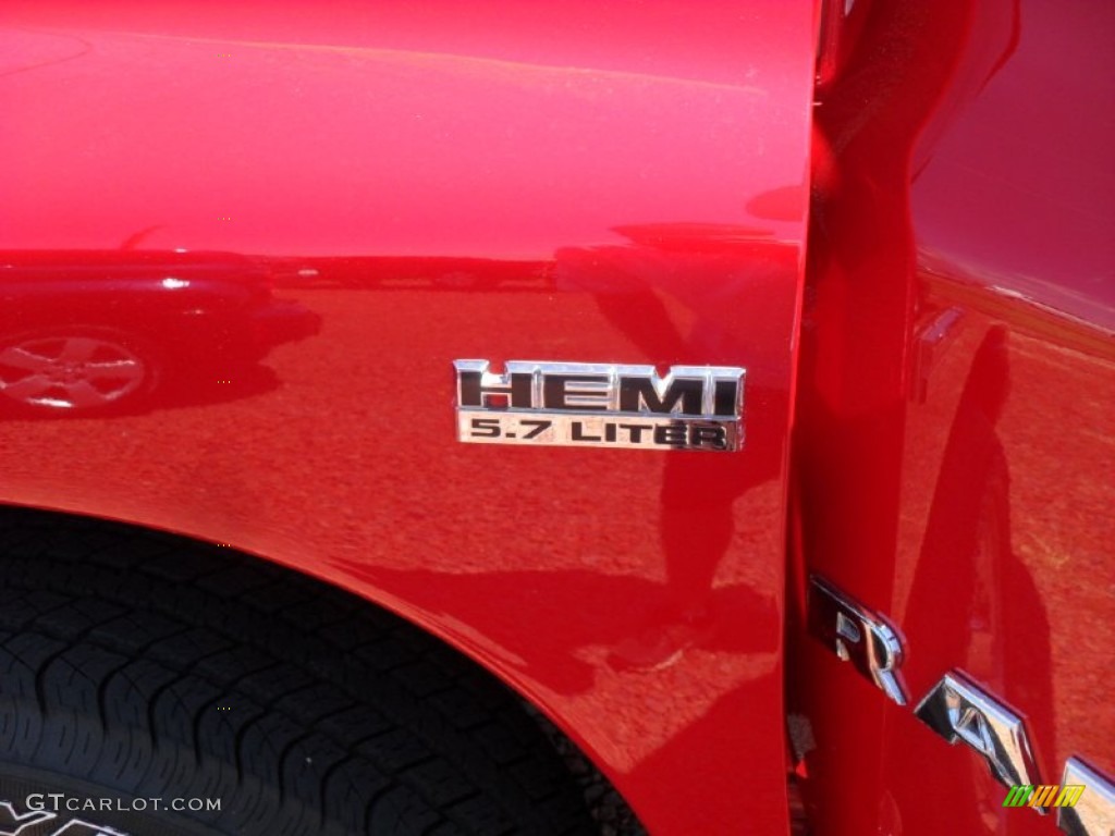 2008 Ram 1500 Sport Quad Cab - Flame Red / Medium Slate Gray photo #7
