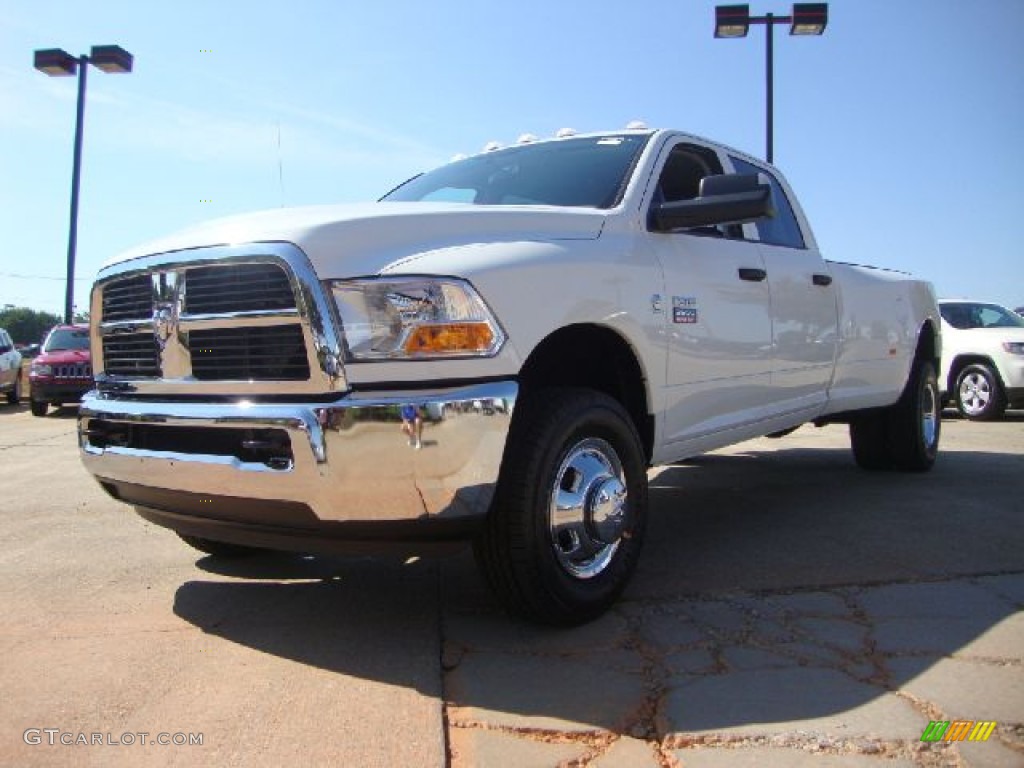 Bright White 2012 Dodge Ram 3500 HD ST Crew Cab 4x4 Dually Exterior Photo #52812904