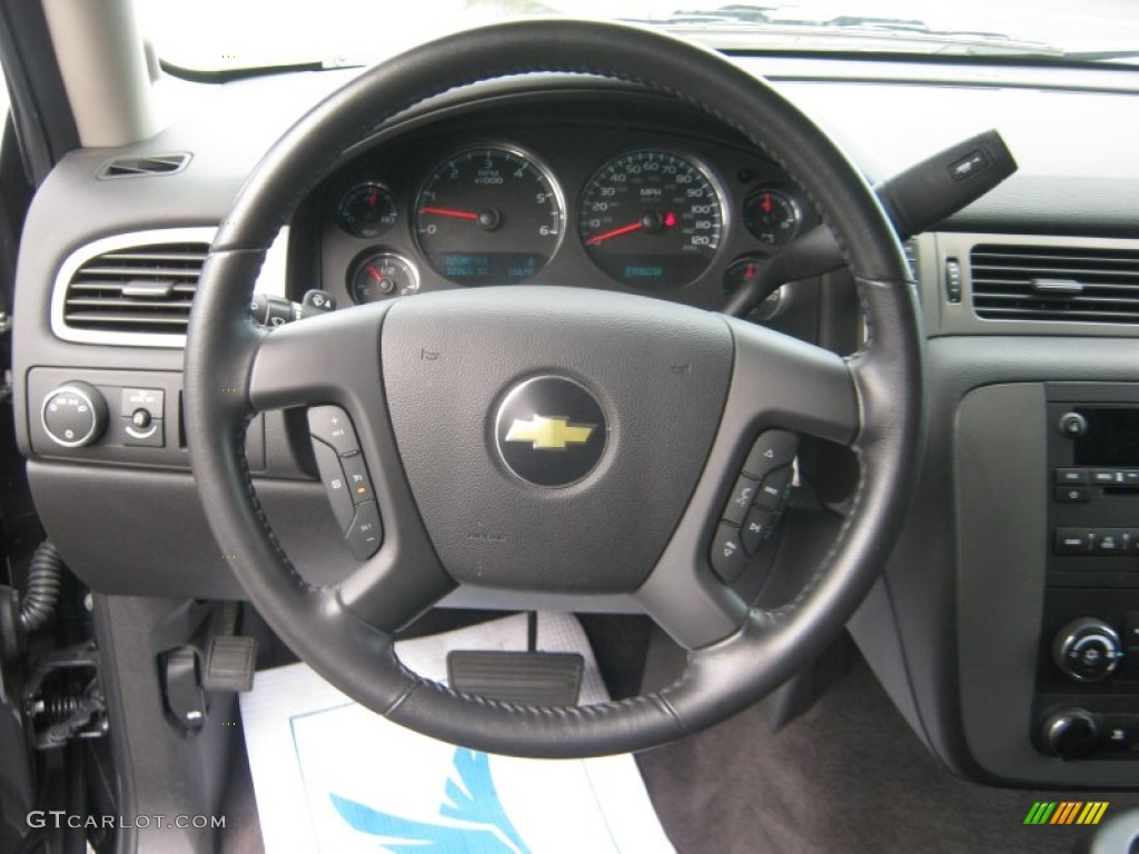 2010 Chevrolet Tahoe LS Ebony Steering Wheel Photo #52812915
