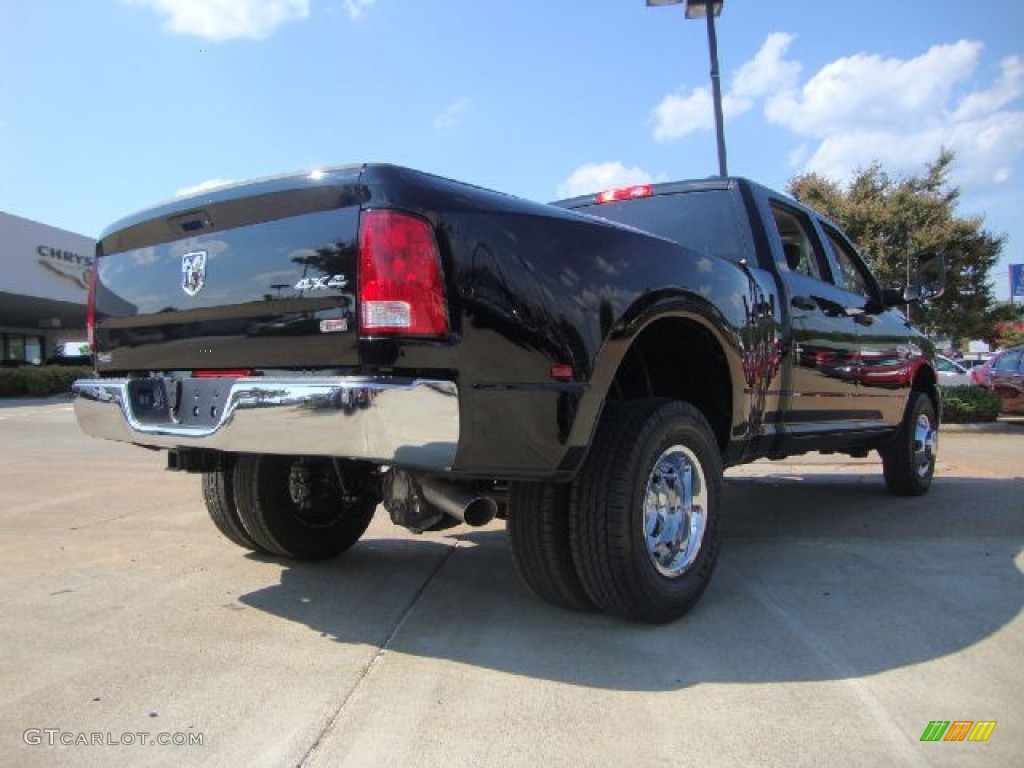 Black 2012 Dodge Ram 3500 HD ST Crew Cab 4x4 Dually Exterior Photo #52813174