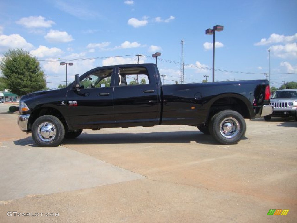 Black 2012 Dodge Ram 3500 HD ST Crew Cab 4x4 Dually Exterior Photo #52813219