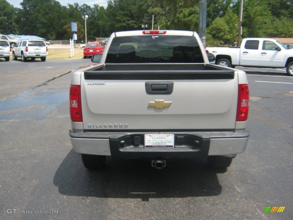 2008 Silverado 1500 Work Truck Regular Cab 4x4 - Silver Birch Metallic / Dark Titanium photo #4