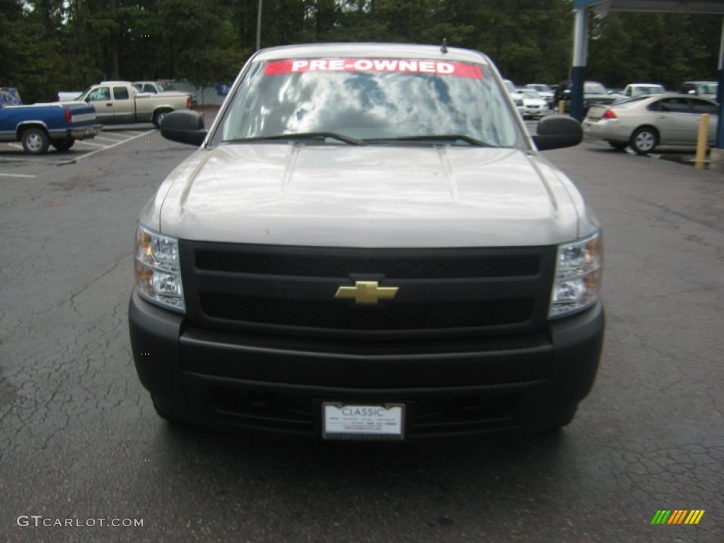 2008 Silverado 1500 Work Truck Regular Cab 4x4 - Silver Birch Metallic / Dark Titanium photo #8