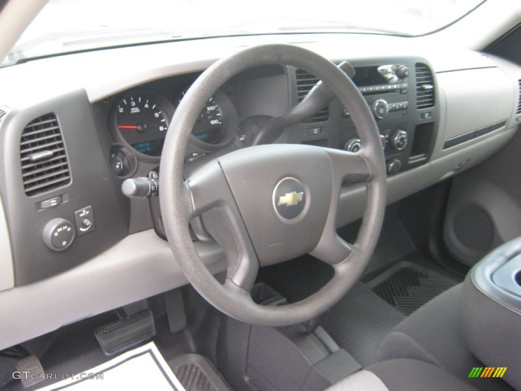 2008 Chevrolet Silverado 1500 Work Truck Regular Cab 4x4 Dark Titanium Steering Wheel Photo #52813312