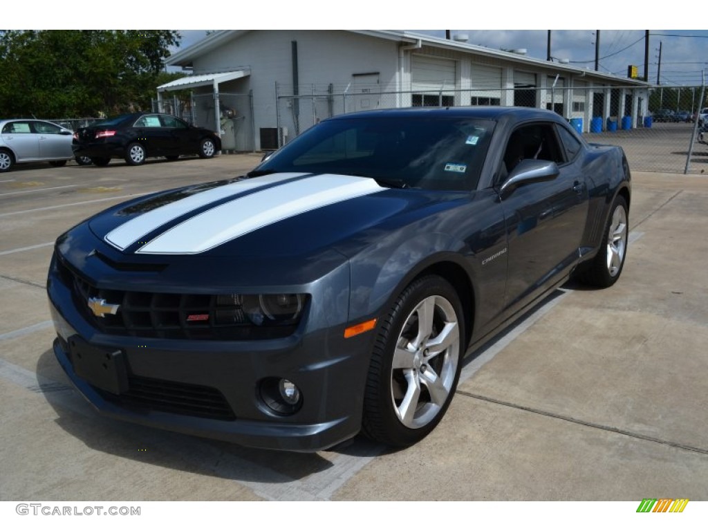 2010 Camaro SS/RS Coupe - Cyber Gray Metallic / Black photo #1