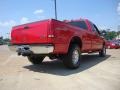 2004 Red Ford F250 Super Duty XLT SuperCab 4x4  photo #3