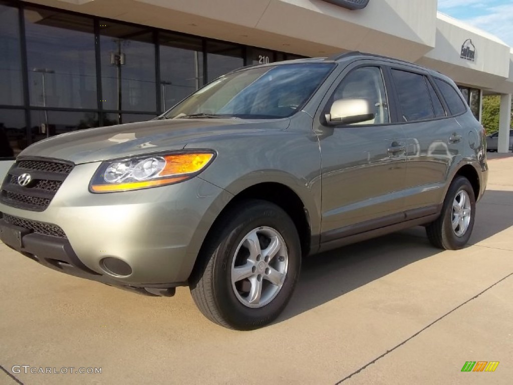 2008 Santa Fe GLS 4WD - Natural Khaki Green / Beige photo #1