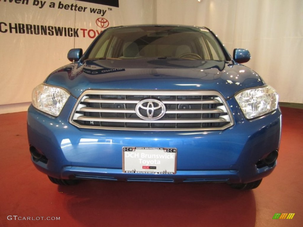 2008 Highlander 4WD - Blue Streak Metallic / Ash Gray photo #2