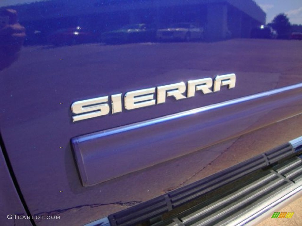 2010 Sierra 1500 SLT Crew Cab 4x4 - Laser Blue Metallic / Dark Titanium/Light Titanium photo #31
