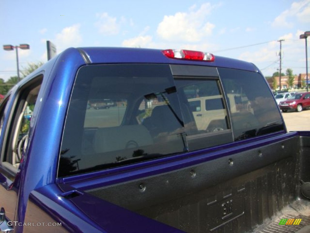 2010 Sierra 1500 SLT Crew Cab 4x4 - Laser Blue Metallic / Dark Titanium/Light Titanium photo #36