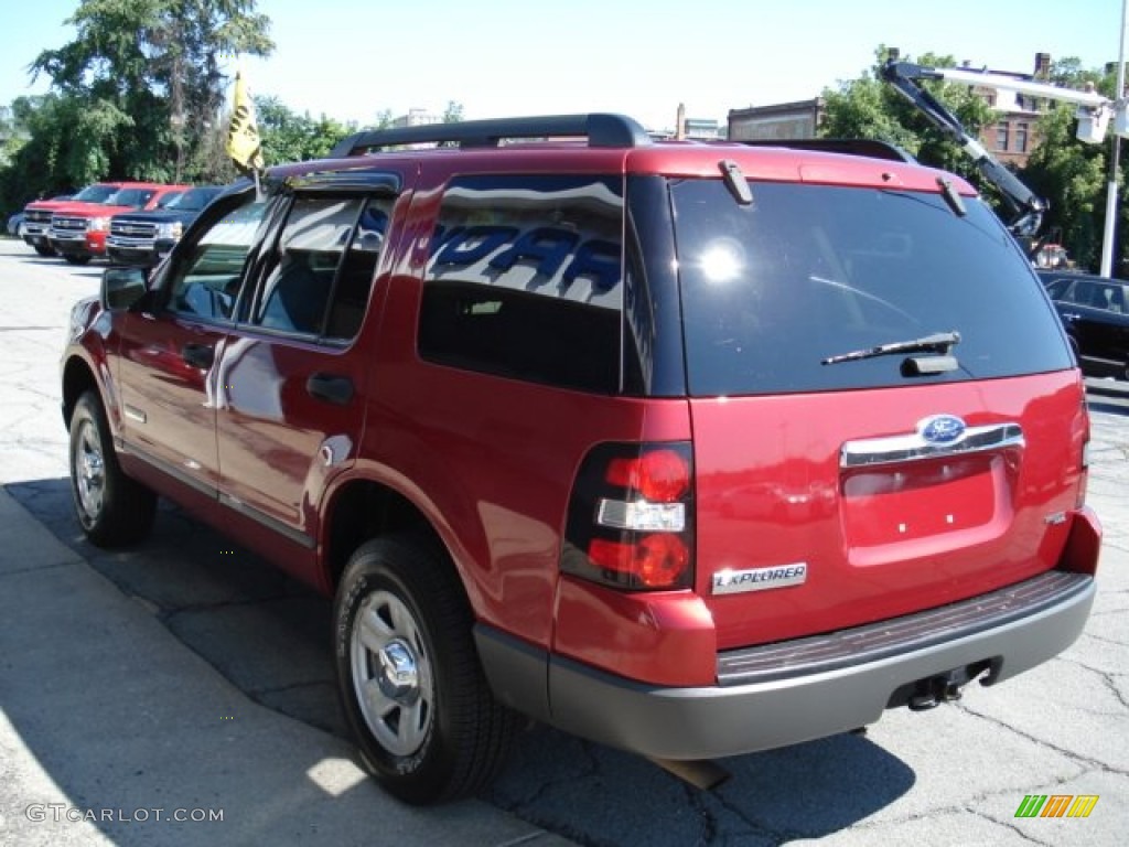 2006 Explorer XLS 4x4 - Redfire Metallic / Camel photo #6