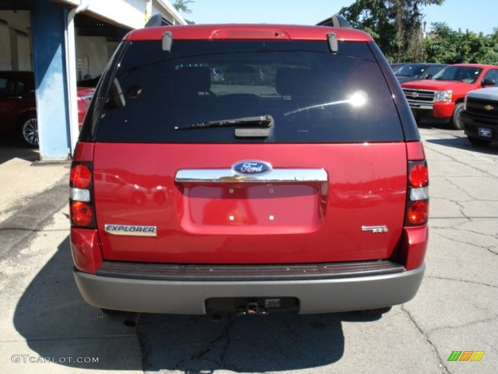 2006 Explorer XLS 4x4 - Redfire Metallic / Camel photo #7