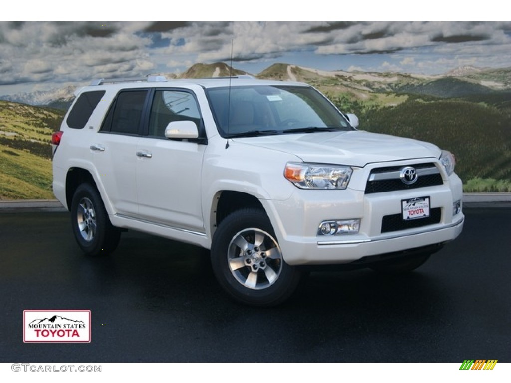 2011 4Runner SR5 4x4 - Blizzard White Pearl / Sand Beige photo #1