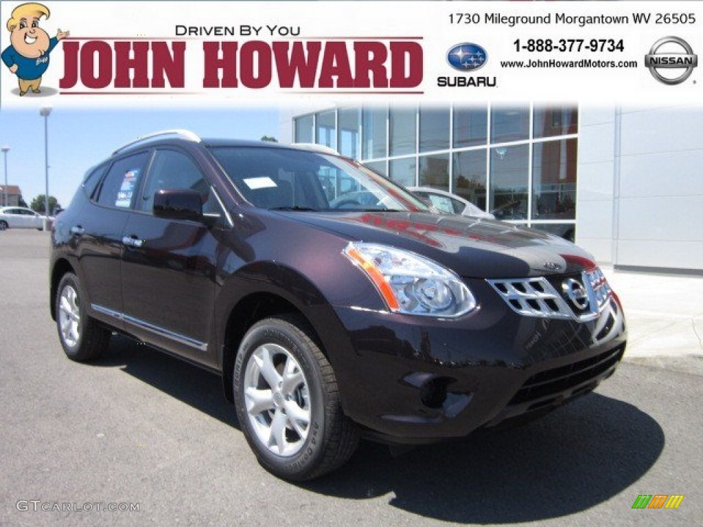 2011 Rogue SV AWD - Black Amethyst / Gray photo #1