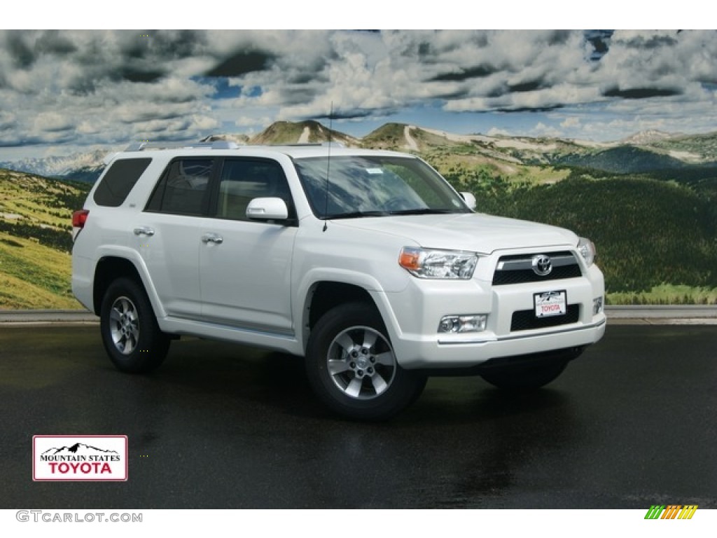 2011 4Runner SR5 4x4 - Blizzard White Pearl / Sand Beige photo #1