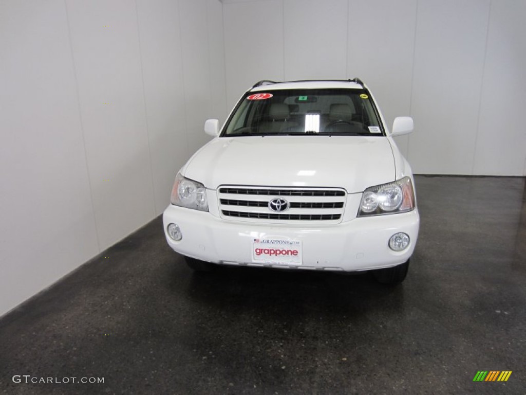 2002 Highlander Limited 4WD - Super White / Ivory photo #2