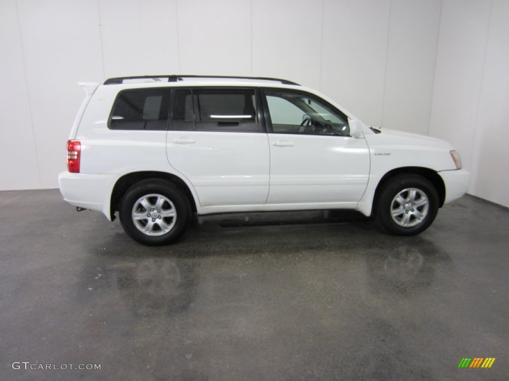 2002 Highlander Limited 4WD - Super White / Ivory photo #13