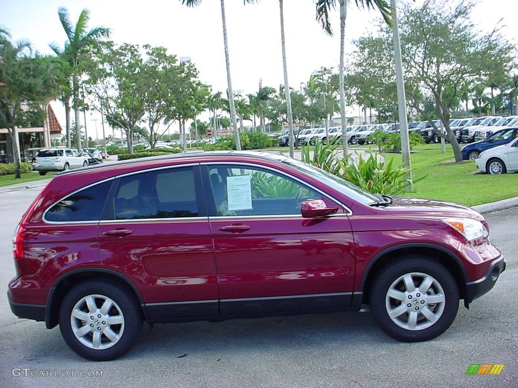 2007 CR-V EX-L 4WD - Tango Red Pearl / Gray photo #2