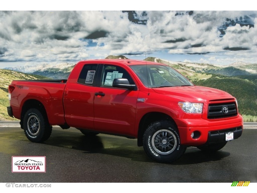 2011 Tundra TRD Rock Warrior Double Cab 4x4 - Radiant Red / Black photo #1