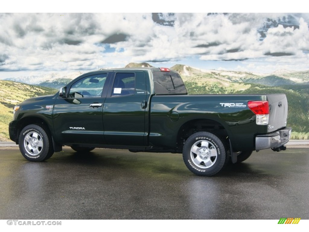 2011 Tundra Limited Double Cab 4x4 - Spruce Green Mica / Graphite Gray photo #3