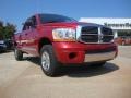 2006 Inferno Red Crystal Pearl Dodge Ram 1500 Laramie Quad Cab 4x4  photo #1