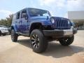 Deep Water Blue Pearl 2010 Jeep Wrangler Unlimited Sahara 4x4 Exterior