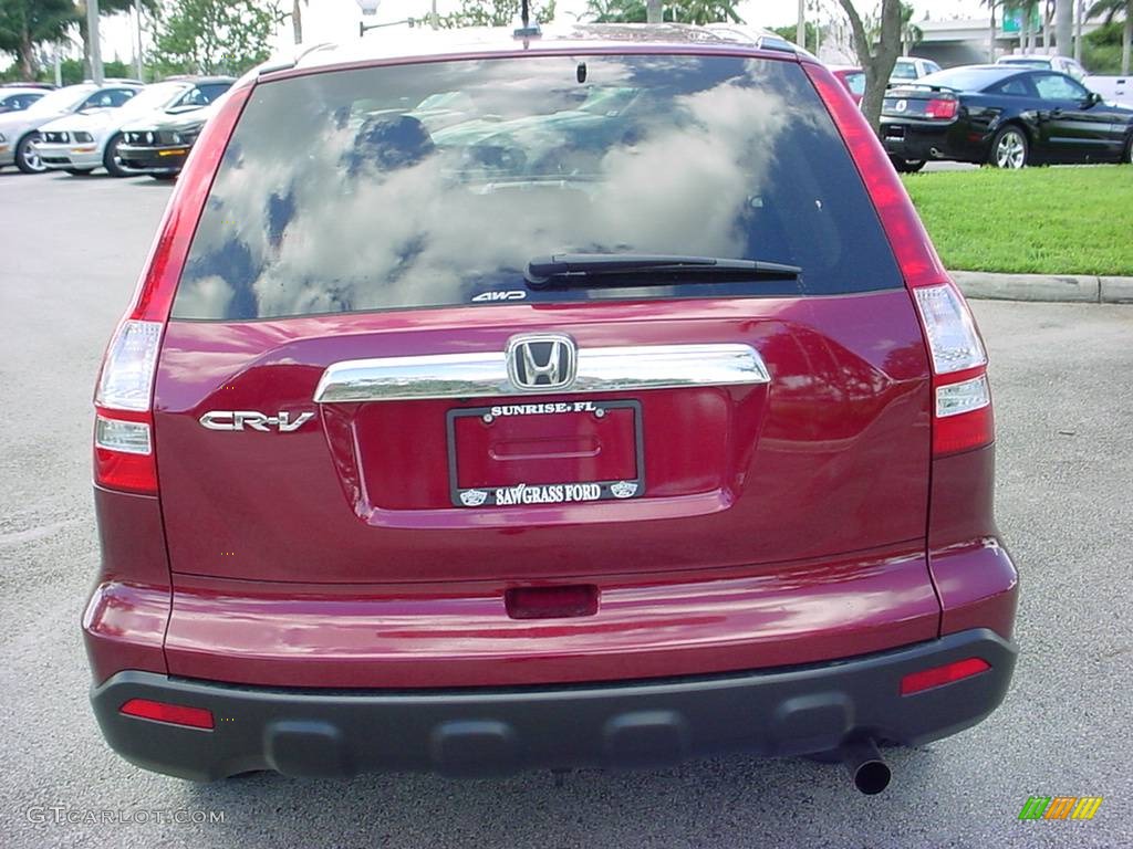 2007 CR-V EX-L 4WD - Tango Red Pearl / Gray photo #4