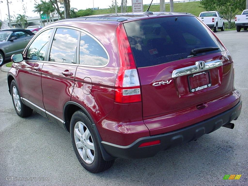 2007 CR-V EX-L 4WD - Tango Red Pearl / Gray photo #6