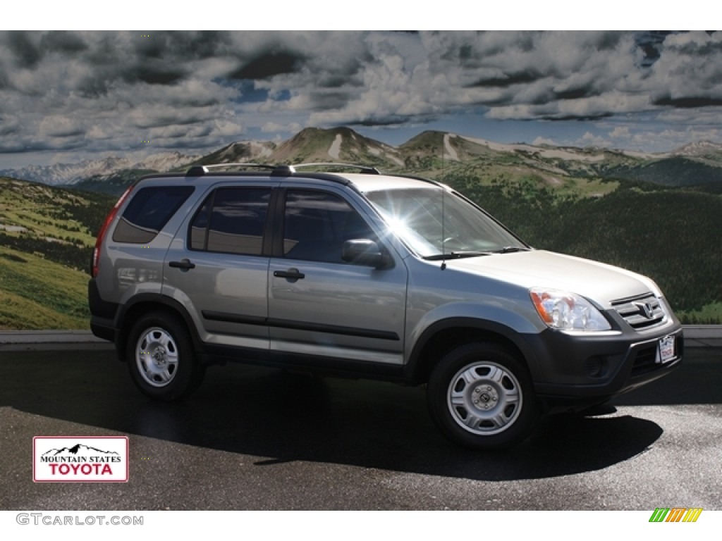 2005 CR-V LX 4WD - Satin Silver Metallic / Black photo #1