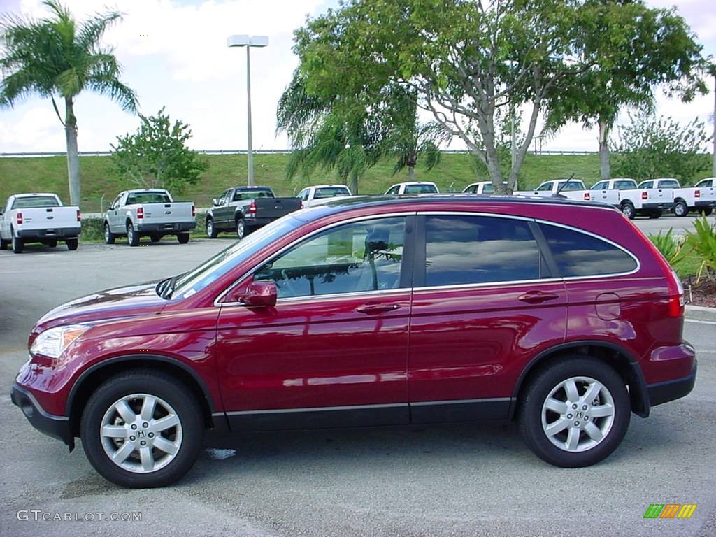 2007 CR-V EX-L 4WD - Tango Red Pearl / Gray photo #7