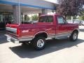 Electric Currant Red Pearl 1995 Ford F150 XLT Regular Cab 4x4 Exterior