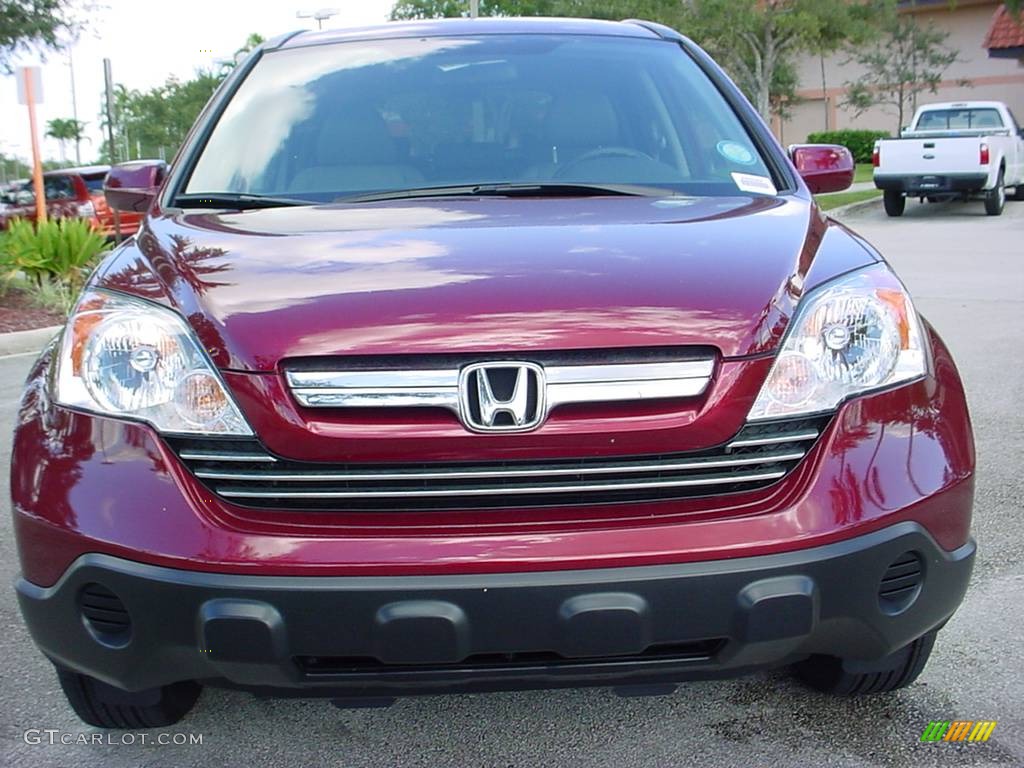 2007 CR-V EX-L 4WD - Tango Red Pearl / Gray photo #9