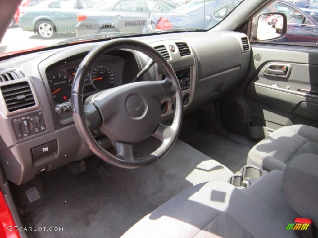 Medium Dark Pewter Interior 2005 Chevrolet Colorado LS Extended Cab Photo #52826702
