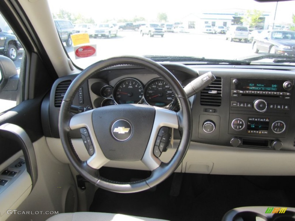 2007 Chevrolet Silverado 1500 LT Extended Cab 4x4 Light Titanium/Ebony Black Dashboard Photo #52827410