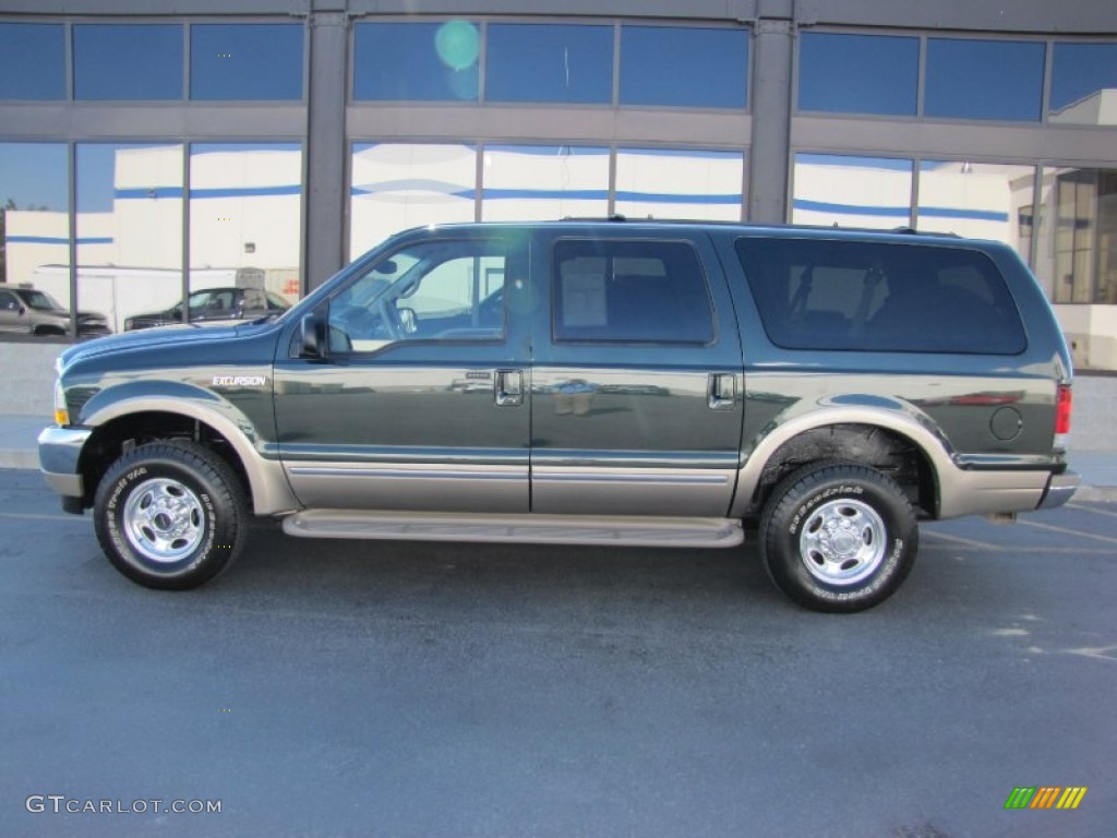 Estate Green Metallic 2002 Ford Excursion Limited 4x4 Exterior Photo #52829261