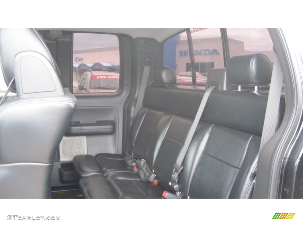 2004 F150 Lariat SuperCab 4x4 - Black / Black photo #13