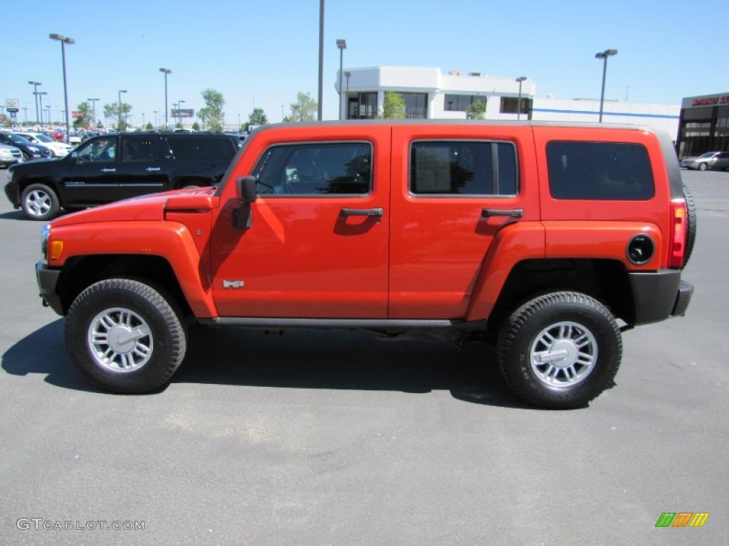 Solar Flare Metallic 2008 Hummer H3 X Exterior Photo #52830308