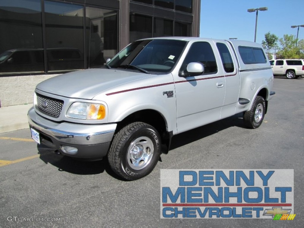 2003 F150 XLT SuperCab 4x4 - Silver Metallic / Medium Graphite Grey photo #1