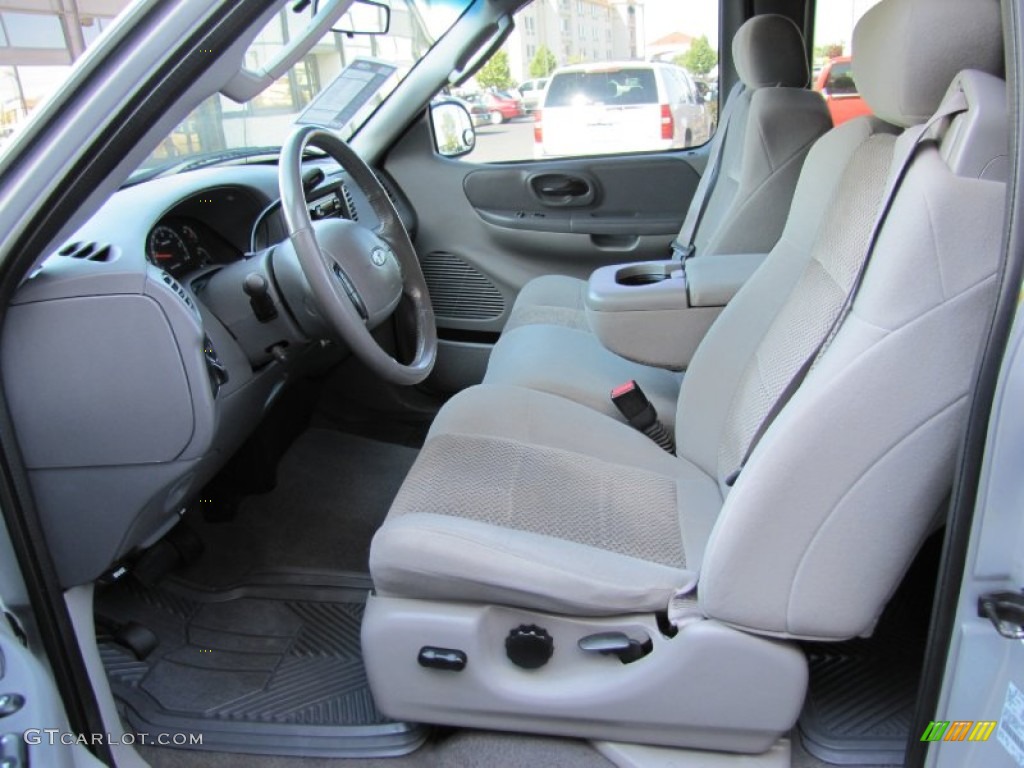 Medium Graphite Grey Interior 2003 Ford F150 XLT SuperCab 4x4 Photo #52830770