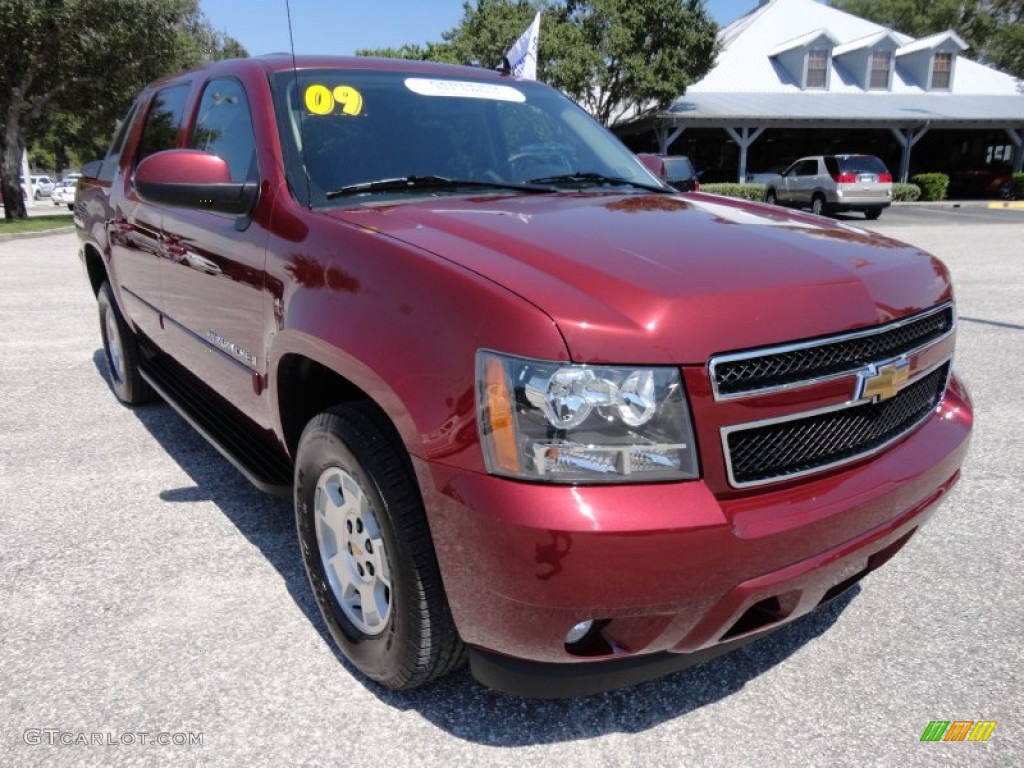Deep Ruby Red Metallic 2009 Chevrolet Avalanche LT Exterior Photo #52831359